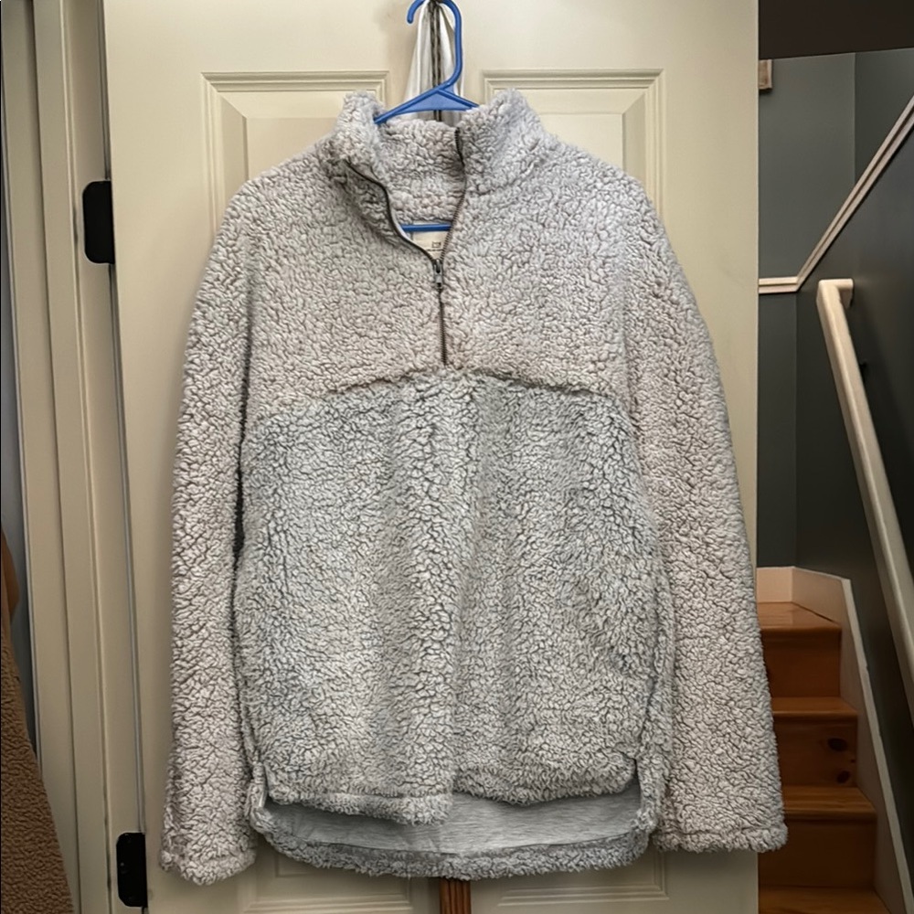 Thread & Supply Gray Sherpa Jacket